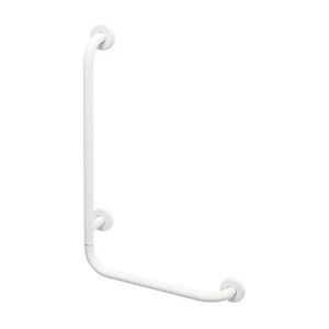 Barre d'appui gauche pour toilettes handicapés Gedy Fortis 90° blanc 6490-01-02