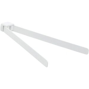 Gedy Porte-serviettes mobile pour salle de bains mural Gedy Pirenei blanc mat PI23-02