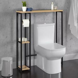 IDMarket Meuble dessus WC industriel bois et métal