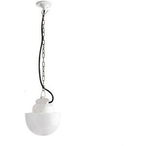 Zangra Suspension Zangra PORCELAINE-Suspension de salle de bain Porcelaine Ø16,5cm H11cm Blanc