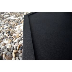 LivingRoc Receveur de douche A  l'italienne 140x100 granit noir PALM SHADOW