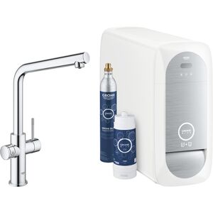 Grohe mitigeur monocommande a L avec systeme BLUE HOME pour 3 types d