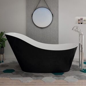 Distribain Baignoire îlot Avro Black