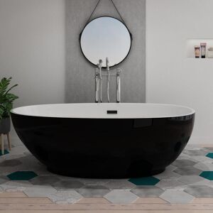 Distribain Baignoire îlot Sangro Black