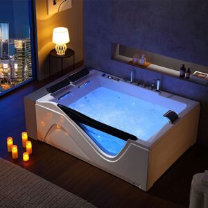 Distribain Baignoire balneo rectangulaire D-Cayenne 48 jets