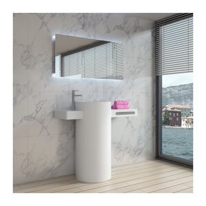 Distribain Vasque Totem sur pied en solid surface Ref : SDPW32