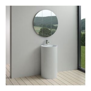 Distribain Vasque Totem sur pied cylindrique en solid surface Ref : SDPW58