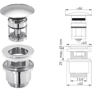 ASW 105609 2000 2000 /4 x Ø 63 mm, avec panier de recuperation, Ø 66 mm, verrouillable