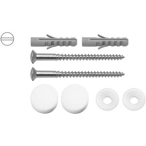 Fixation WC Stedo ASW 470483 6 x 70 mm, capuchons chromés