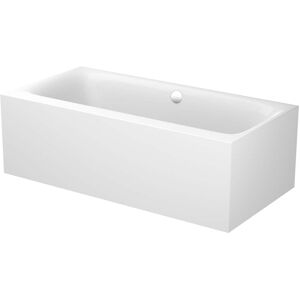 Bette BetteLux silhouette baignoire 3460-287CFXVS starwhite, 170x85x45cm, a poser, avec tablier et etagere