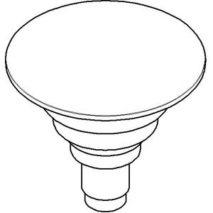 Dornbracht Bouchon pour extremite de tuyau 63flat 04312009600-06 platine mat