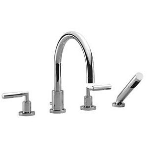 Dornbracht Tara 4 trous Tara . 2751288200 chrome, monte sur jante, levier de poignee