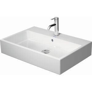 Duravit Vero Air meuble vasque sablé 23507000791 70 x 47 cm, blanc WonderGliss, sans trou pour robinet, sans trop-plein, avec banc pour robinet - Publicité