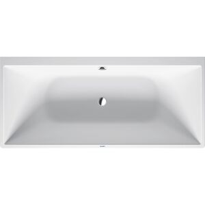 Duravit DuraSquare Baignoire rectangulaire 700429000000000 180 x 80 x 46 cm, dos à la version murale, avec cadre, 2 dossiers en pente, blanc - Publicité