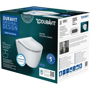 Duravit Soleil by Starck WC set 45910920A1 avec siege WC , sans rebord, blanc Hygiene Glaze