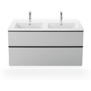 Duravit ME by Starck double vasque 2336130060 130 x 49 cm, blanc, sans trou pour robinetterie - Publicité