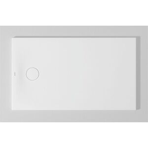 Duravit Receveur de douche rectangulaire Tempano 720196000000000 120 x 70 x 4,5 cm, au ras du sol, blanc - Publicité