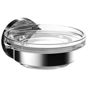 Emco Porte-savon rond 433000100 chrome, bol en verre cristal clair, in Halter - Publicité