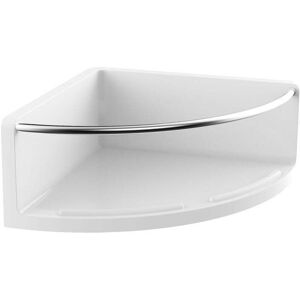Emco Round panier de douche d'angle 434500101 blanc / chromé , 175mm, plastique, avec garde-corps en métal - Publicité
