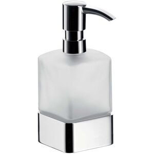 Emco Loft 052101600 Distributeur de savon liquide, cristal satiné, doseur plastique type mural