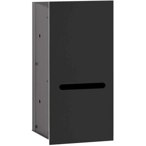 Emco Asis 2.0 WC module papier 972427521 noir, 170x346 mm, articulé à droite, encastré - Publicité