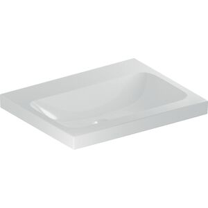 Geberit iCon lavabo 501847007 60x48cm, sans trou du robinet, sans trop - plein, pour plan de travail, blanc