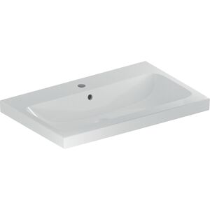 Geberit iCon lavabo 501848001 70x48cm, trou de robinetterie central, avec trop - plein, pour plan de travail, blanc