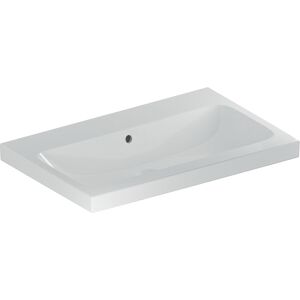 Geberit iCon lavabo 501848003 70x48cm, sans trou de coulee, avec trop - plein, pour plan de travail, blanc