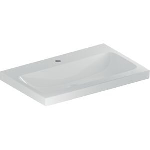 Geberit iCon lavabo 501848005 70x48cm, trou de robinetterie central, sans trop - plein, pour plan de travail, blanc