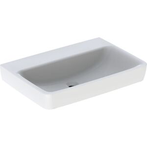 Geberit Renova Plan lavabo 501647001 70x48cm, sans trou pour robinet, sans trop-plein, blanc - Publicité