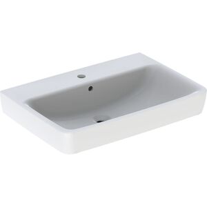 Geberit Renova Plan lavabo 501724001 70x48cm, trou de robinetterie central, avec trop - plein, blanc - Publicité