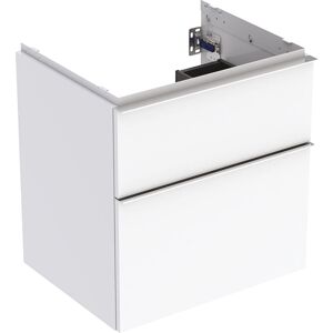 iCon Geberit vasque 502303012 59,2x61,5x47,6cm, 2 tiroirs, blanc / laqué brillant / poignée chromée - Publicité