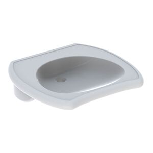 Geberit lavabo Vitalis 121565000 65 x 60 cm, blanc, sans trop-plein, accessible en fauteuil roulant