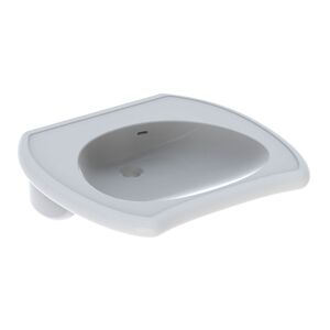Geberit lavabo Vitalis 121765000 65 x 60 cm, blanc, avec trop-plein, accessible en fauteuil roulant