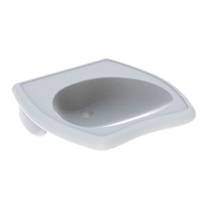 Geberit lavabo Vitalis , 55 x 55 cm 221555600 blanc avec KeraTect, sans trop-plein, accessible en fauteuil roulant