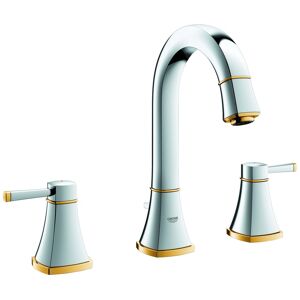 Grohe vasque 3 trous Grandera match0 Grandera chromé or, avec vidage, bec 264 mm - Publicité