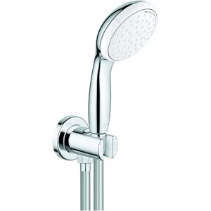 Grohe Tempesta 100 set de bain 26406001 chrome, avec support de douche mural, 2 modes de jet