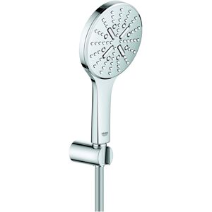 Grohe Rainshower SmartActive 130 douchette avec support 26581000 chrome, 3 modes de jet, avec limiteur de debit 9,5 l / min