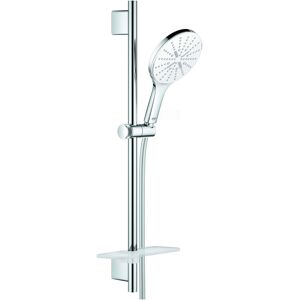 Grohe Rainshower SmartActive 150 set de douche 26592LS0 blanc lune, 600 mm, 3 modes de jet, limiteur de debit 9,5 l / min