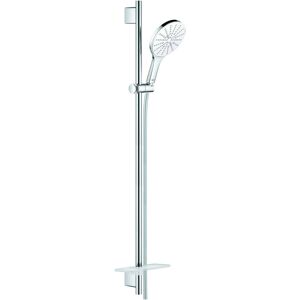 Grohe Rainshower douche match0 26594LS0 blanc lune, 900 mm, 3 modes de jet, limiteur de debit 9,5 l / min