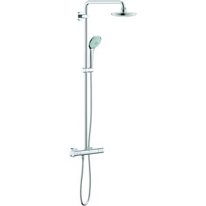 Systeme de douche Grohe Euphoria 180 27296001 chrome, mitigeur thermostatique douche apparent