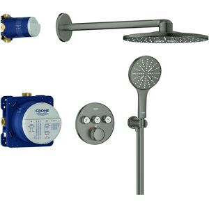 Grohe Grohtherm Smartcontrol système de douche 34863AL0 encastré, graphite dur brossé