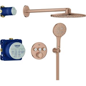 Grohe Grohtherm Smartcontrol système de douche 34863DL0 encastré, coucher de soleil chaud brossé