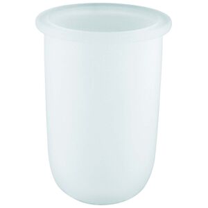 Grohe Bau Cosmopolitan verre de remplacement 40393000 pour ensemble de brosses de toilettes, blanc satiné - Publicité
