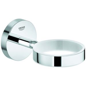 Grohe Bau Cosmopolitan Halter chrome, pour verre, distributeur de savon , porte-savon - Publicité