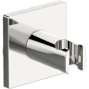 support de douche mural Hansaliving chrome torsion, rosace carree