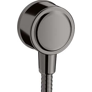 Hansgrohe Fixfit raccord mural 16884330 avec clapet anti-retour, chrome noir poli