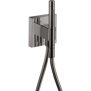 Hansgrohe Axor Starck Organic Porter unite 12626330 avec douchette 2jet, flexible de douche, 120x120mm, chrome noir poli