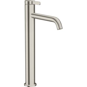 Hansgrohe Axor One mitigeur lavabo 48002800 projection 180mm, garniture de vidange déverrouillable, aspect acier inoxydable - Publicité