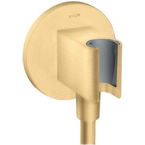 Hansgrohe Axor Porter unite 36733250 ronde, avec clapet anti-retour, fonction de maintien integree, optique or brosse